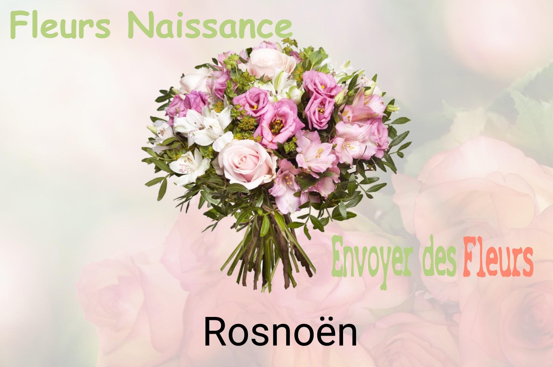 Bouquet de fleurs de naissance livré à Rosnoën